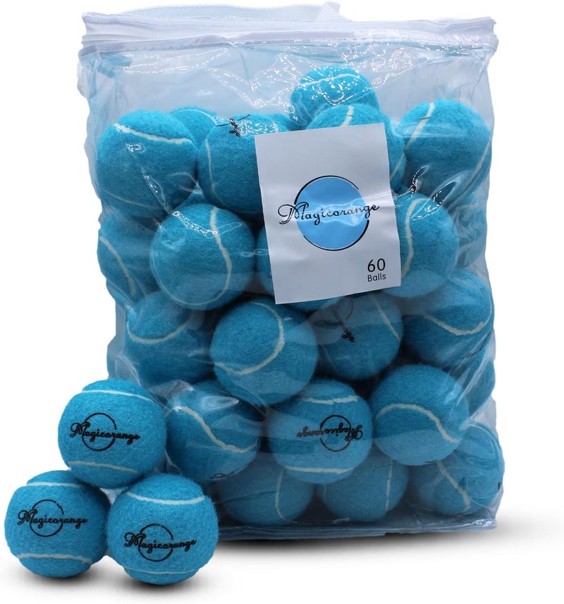 Magicorange Tennis Balls, 60 Pack Advanced Training Tennis Balls Practice Ball, Pet Dog Playing Balls,Good for Beginner Training Ball - Image 1